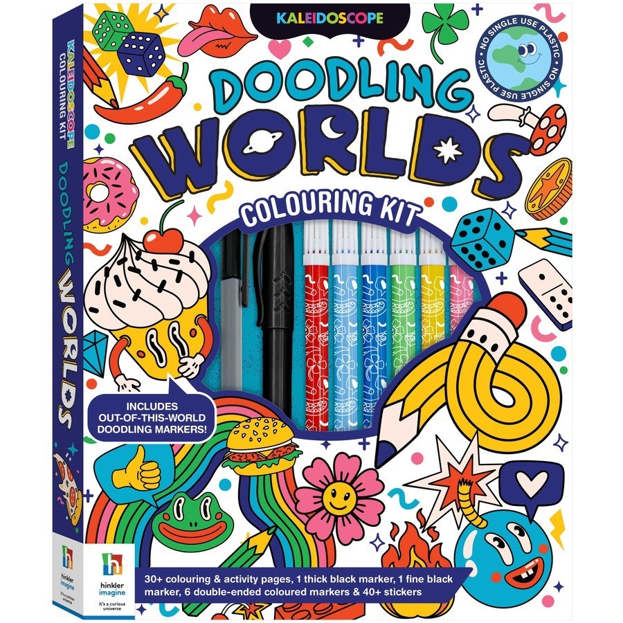 

Colouring Book Kit - Doodling Worlds
