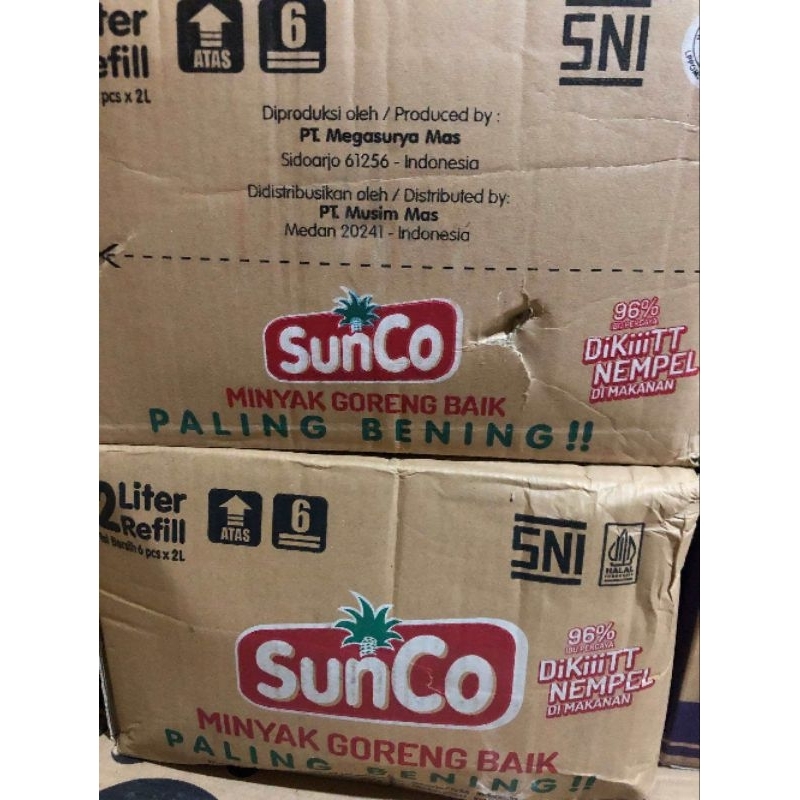 

Minyak Sunco 2liter 1karton isi 6pcs