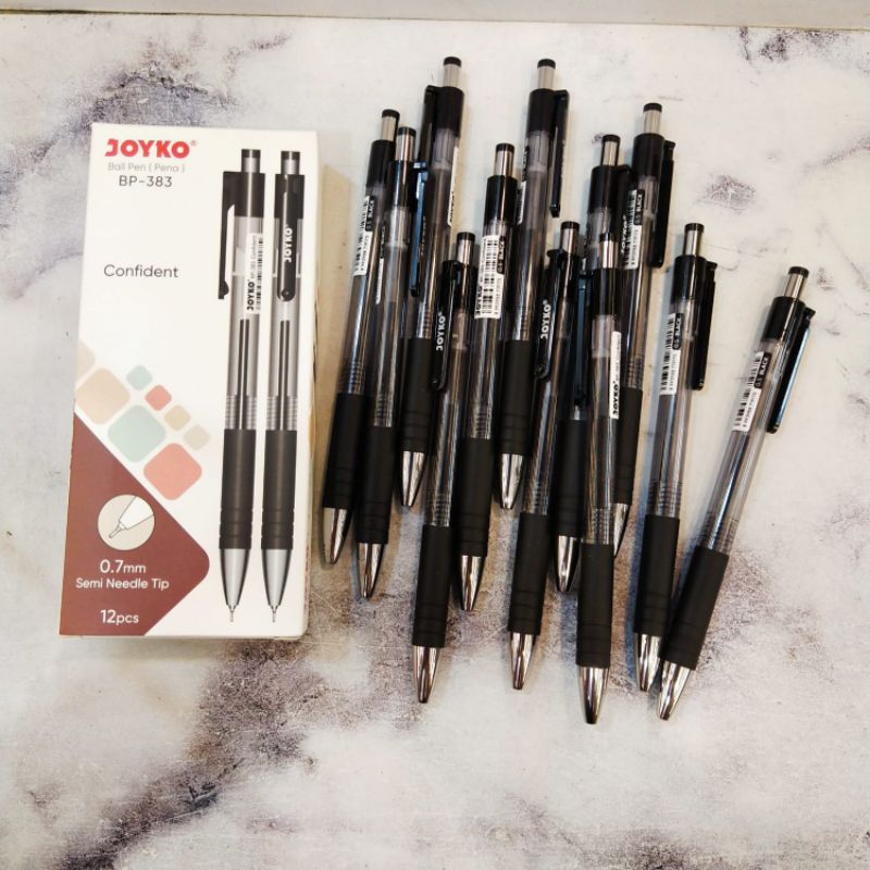 

Pen joyko CONFIDENCE Bp- 383Ketebelan 0.7 Hitam