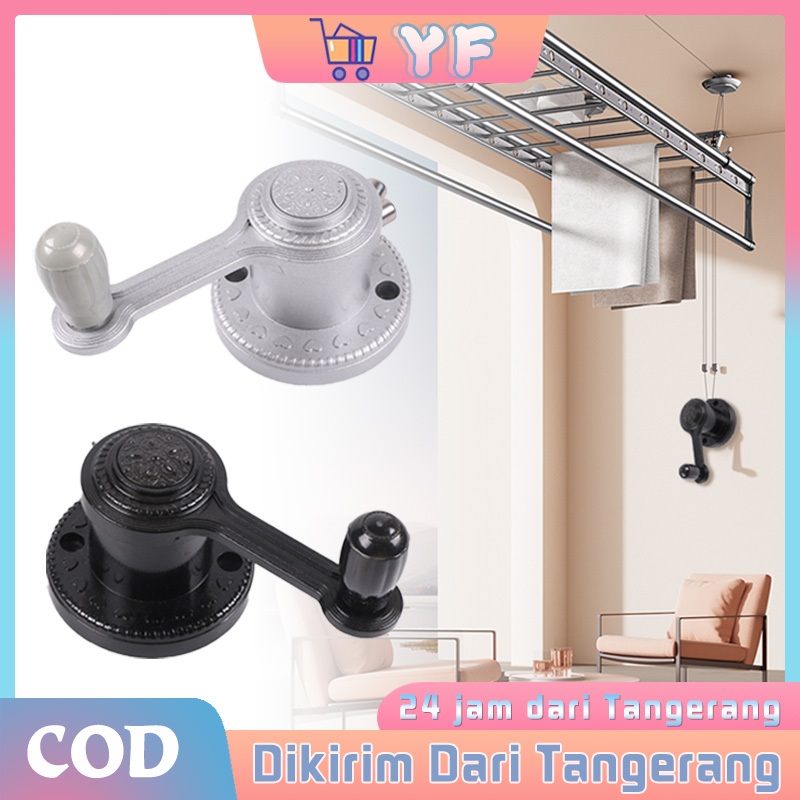 Engkol Jemuran Lifting Alat Jemuran Sparepart Jemuran Aluminium Engkol Tangan Tiang Ganda