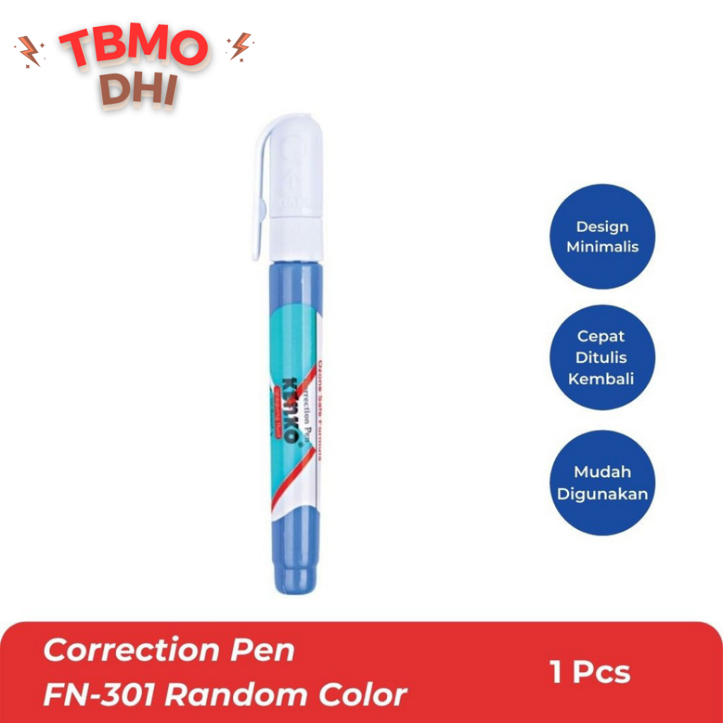 

Kenko Correction Pen Cairan Koreksi Tinta Pena Koreksi FN-301 Random Color