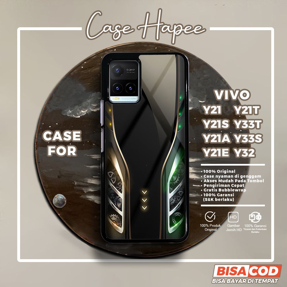 Case Vivo Y21 Y21S Y21A Y21E Y33S Casing Vivo Y21 Y21S Y21A Y21E Y33S [GLXY] Casehapee Case Glossy C