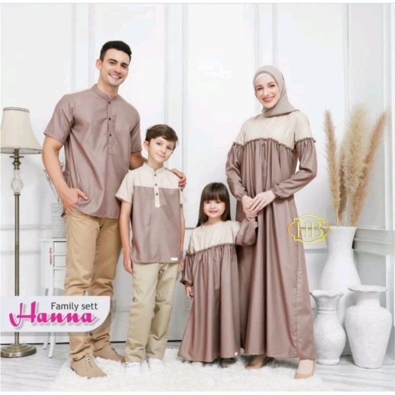 COUPLE KELUARGA/COUPLE FAMILY SET/COUPLE KELUARGA MUSLIM/COUPLE HANNA/COUPLE NATHAN/COUPLE SYAFEEA