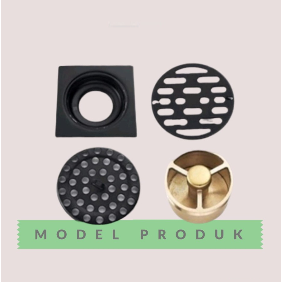Floor Drain Saringan Kamar Air Got Kamar Mandi Hitam Doff
