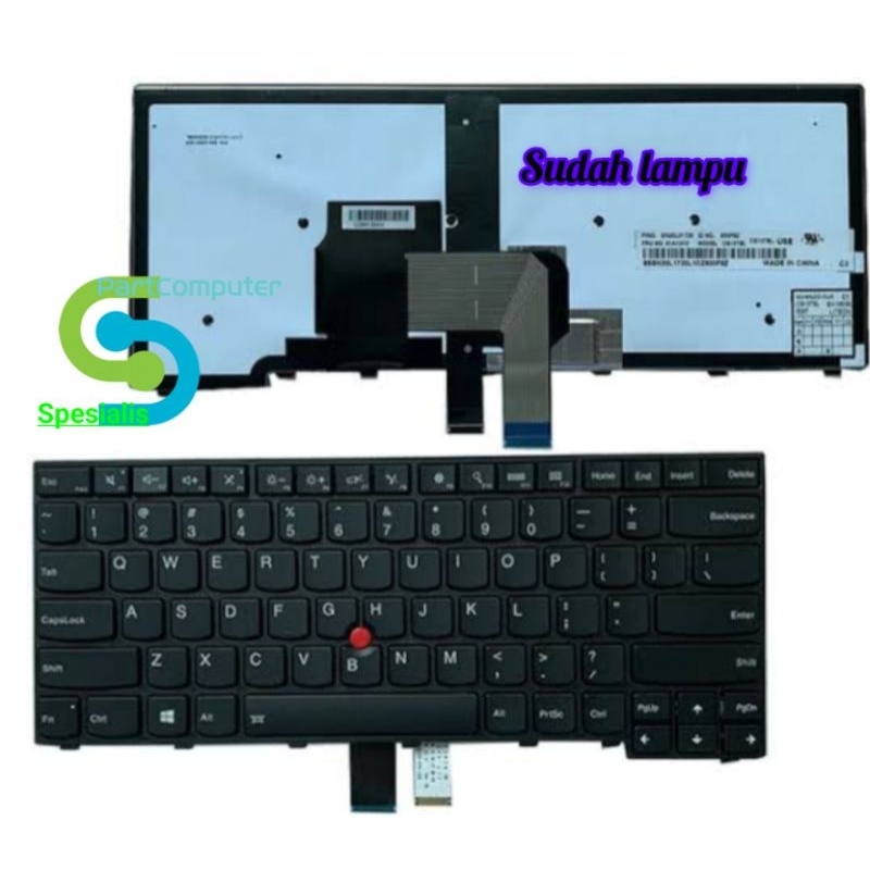 Keyboard Original Lenovo ThinkPad E440 T440 T440S T440P E431 T450 ( backlight) sudah lampu