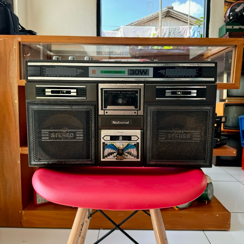 Tape Recorder National RQ-442 Stereo Middle Boombox Normal Cassette Player Walkman Sony Tested