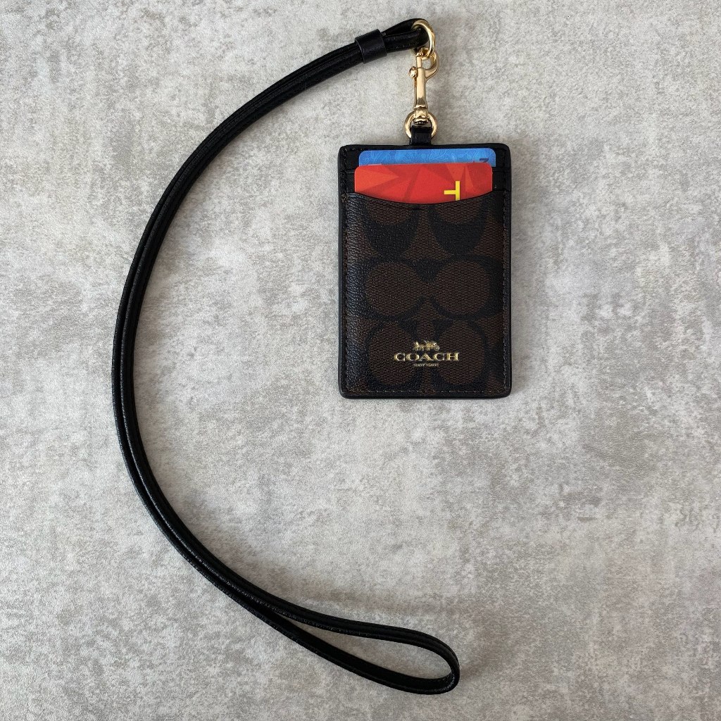 

Coach Id Lanyard In Signature Canvas