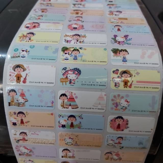 

Label nama MARUKO CHAN stiker waterproof ORI Taiwan