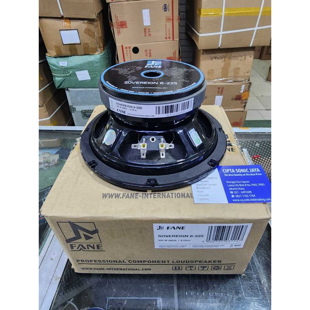Komponen Speaker FANE 8-225 8 Inch 450W Original Resmi