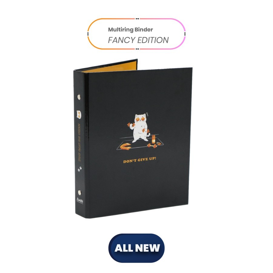 

Bantex Binder A5 25mm 20 Ring Fancy Exercise Cat