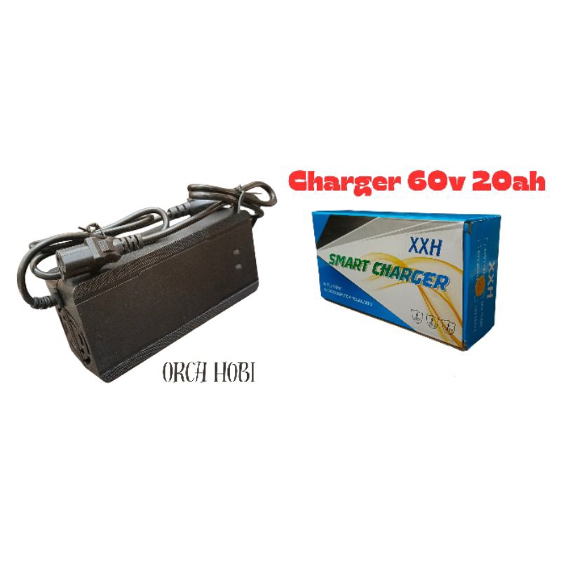 60V 20AH CAS CHARGER MOTOR SEPEDA LISTRIK