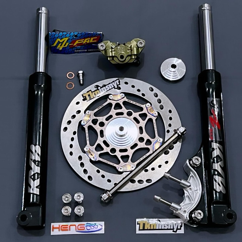 Paket Shock Depan Yamaha Mio Sporty Smile Kayaba Kaliper Swits Disc 220mm Thailand