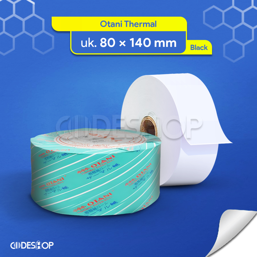 

Kertas Struk Thermal Otani Ukuran 80 x 140 mm Receipt Paper Warna Hitam
