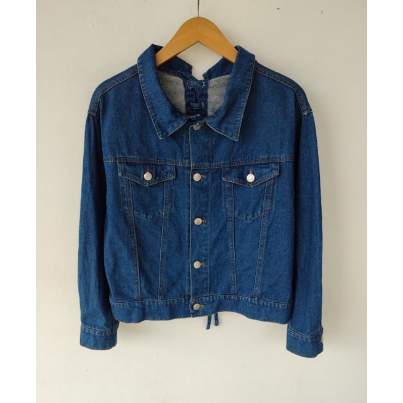 JACKET JEANS INGNI CROP CEWE SECOND BRANDED