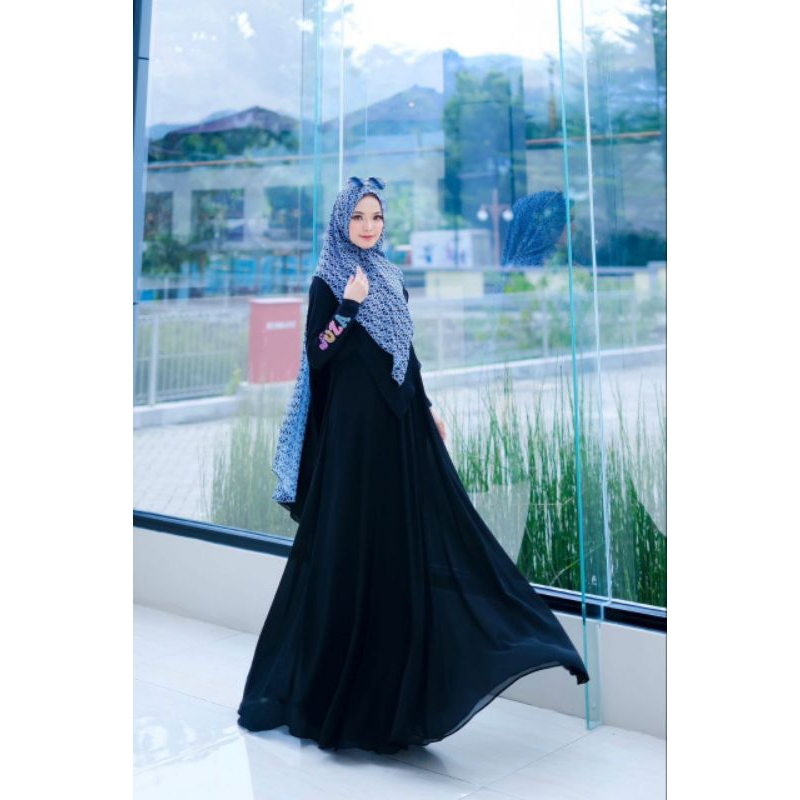Sabrie Dress by Joza | Dress Sabrie Muslimah Dreas Only | Joza Clothing Dress Muslimah Kekinian | Jo