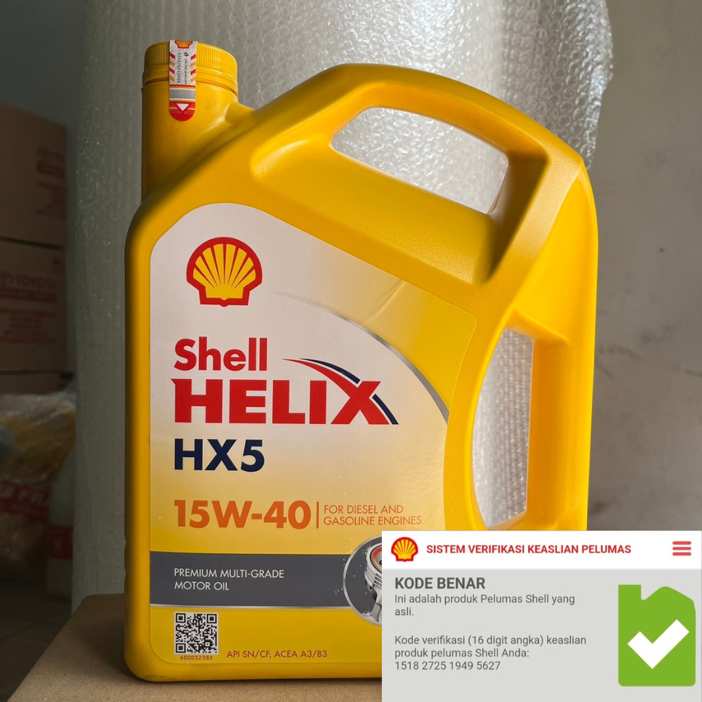 SHELL HX5 SAE 15W-40 4L | ORIGINAL SHELL ENGINE OIL