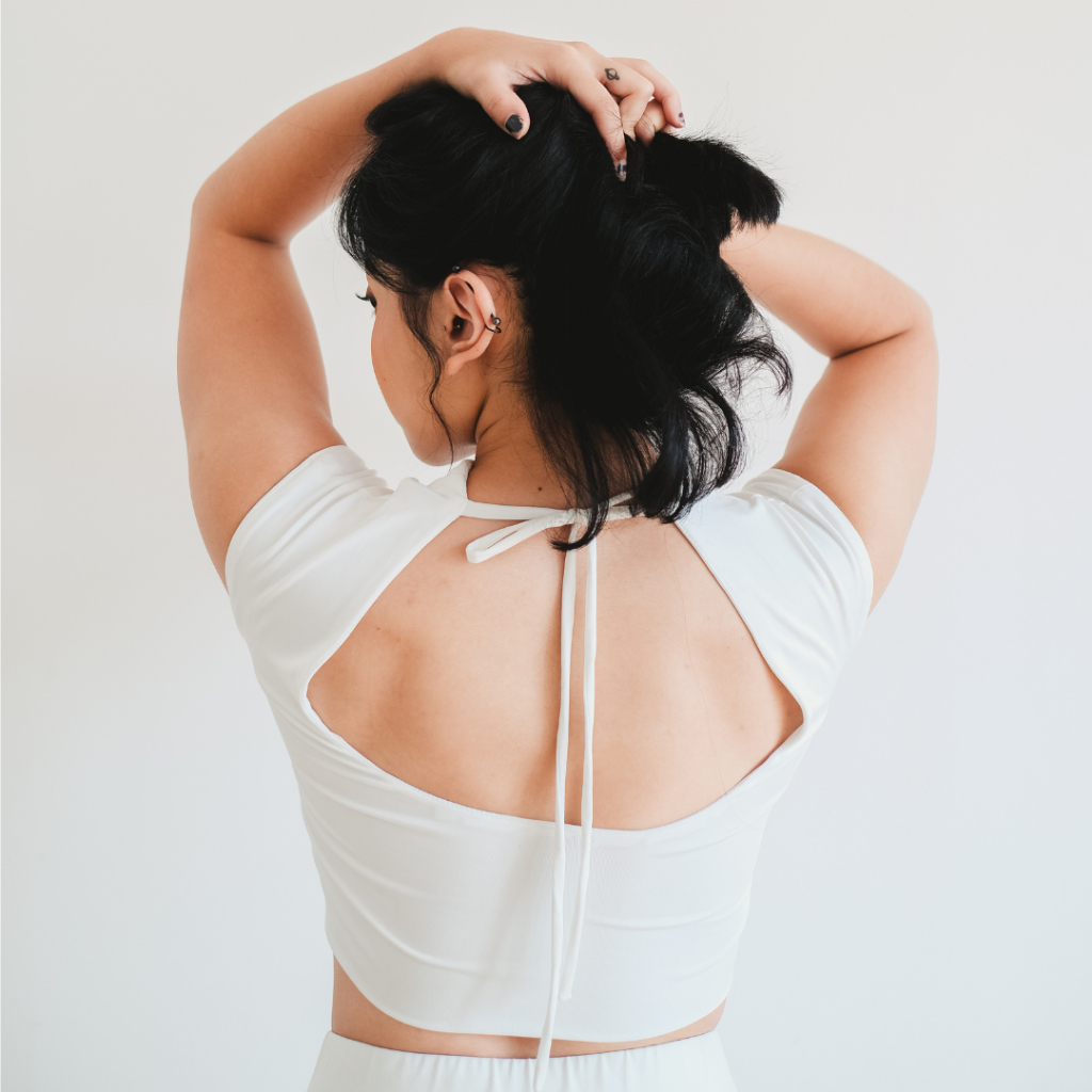 Tara Backless Top | Backless Womens Crop Top with Adjustable Lace