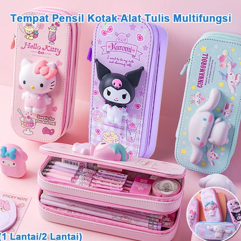 

KODE J63L Double Decker Tempat Pensil Squishy Dua Susun Pen Holder Squishy