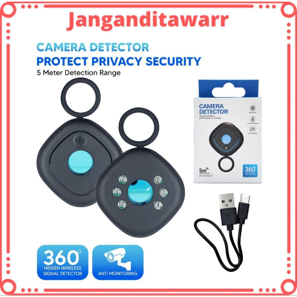 Kamera Detector Detektor Kamera Inframerah Detektor Kamera Mata-mata Tersembunyi Detektor Kamera Ter