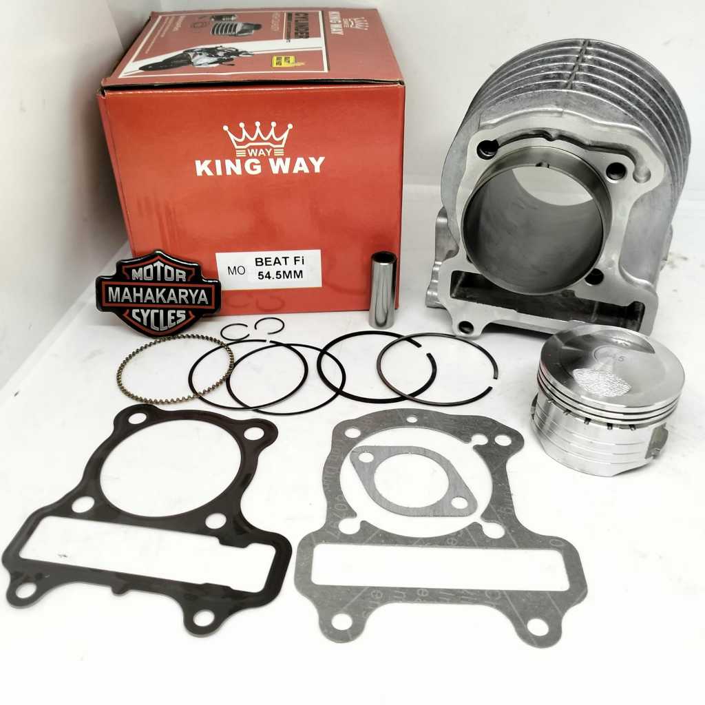 BLOK SEHER BEAT FI KZL K25 54.5 RACING CYLINDER BLOK BORE UP XB PIN 14 LINER LUAR 57.5MM SCOOPY FI S