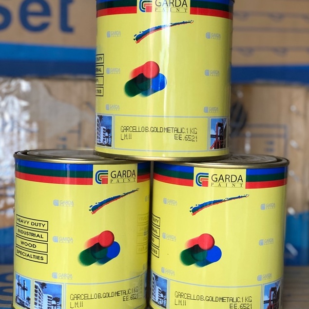 

KODE O43N CAT KAYU DAN BESI WARNA GOLD METALIC METTEX 1 KG