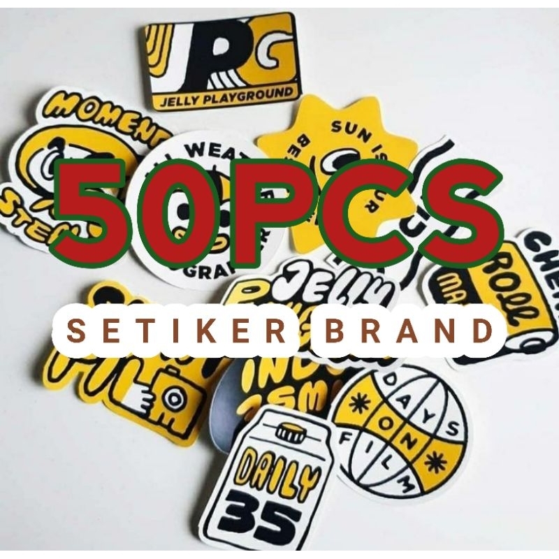 

50PCS SETIKER LOGO HYPEBEAST,GRIFITY SETIKER,VINILY LAPTOP , HP ,HLEM,MOBIL, WATERPROOF