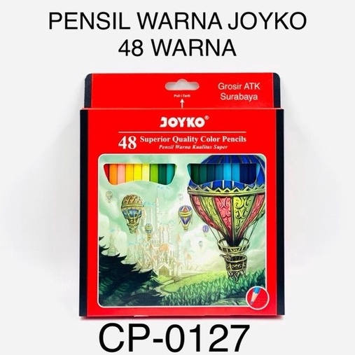 

KODE I38G Pensil Warna Pensil Gambar Color Pencil JOYKO 48 WARNA PANJANG CP127