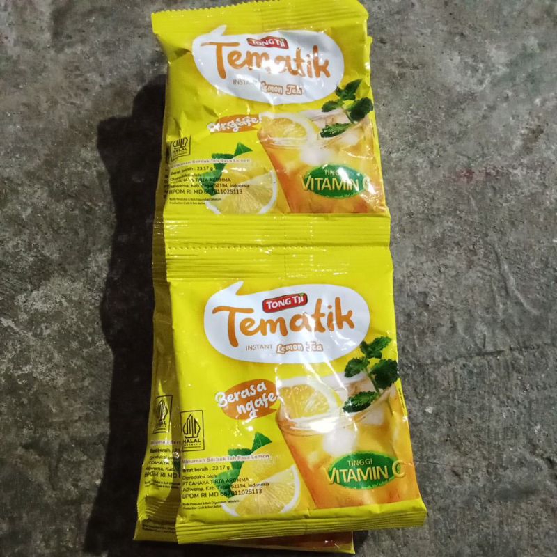 

Tematik Instant Lemon Tea tinggi Vit C (1renceng isi 10sachet)