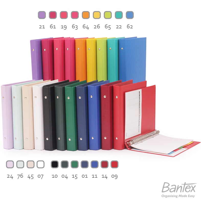 

KODE V53P Bantex Multiring Binder B5Binder HardcoverBinder Karton 26 Ring 1326