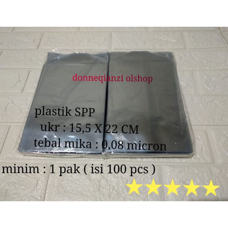 

KODE P73C plastik SPP plastik iuran 155 x 22 cm minim 1pak isi 1 pcs