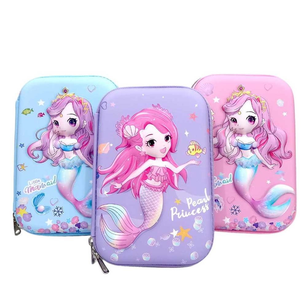 

KODE G18A Kotak Pensil 3D Timbul Mermaid Kekinian Tempat Pensil 3D Mermaid Dosgrip Anak Kado Ultah Anak Perempuan Keren