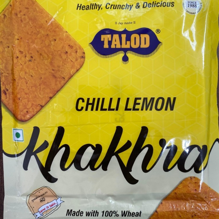 

KHAKHRA LEMON CHILLI TALOD 40G / Snack India / Kerupuk India