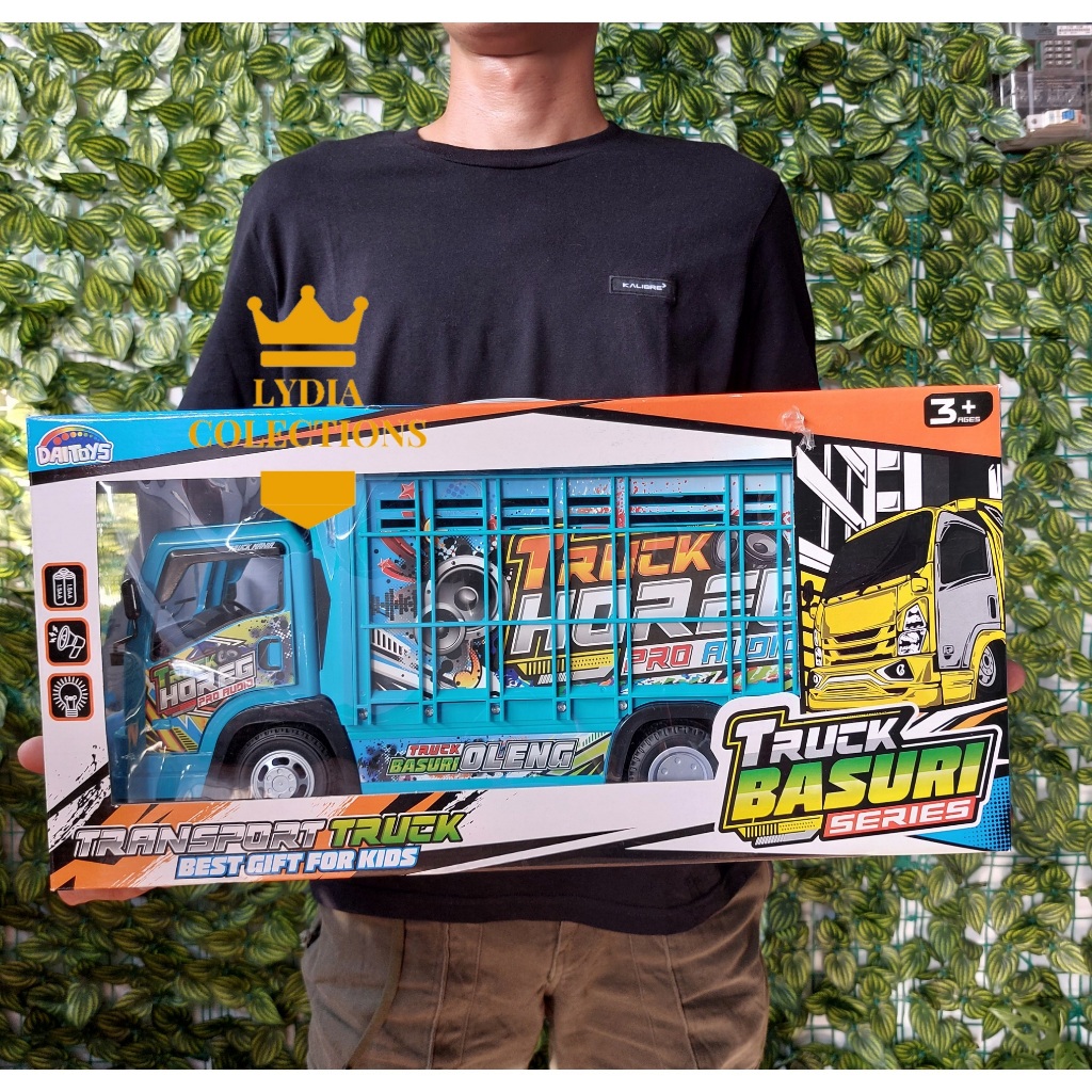 RB22 Mainan Truk Basuri Oleng Telolet Jumbo Lampu Bisa Tarik