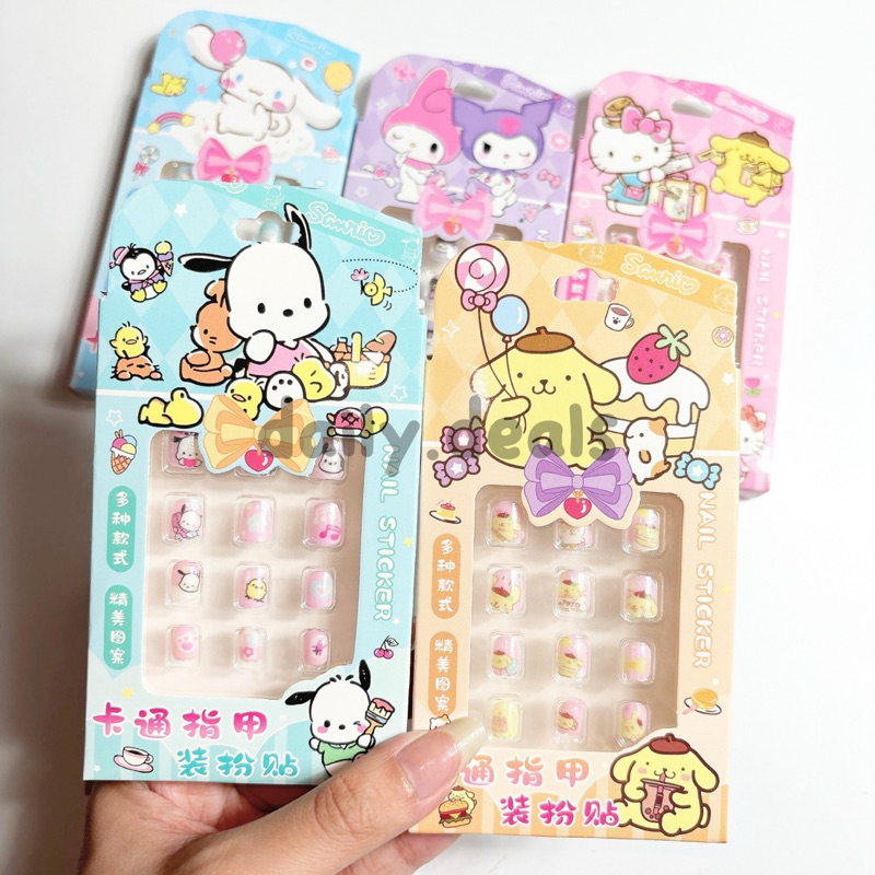 KUKU PALSU ANAK SANRIO (B) LUCU, KUKU PALSU ANAK MINI LUCU, KUKU PALSU ANAK SANRIO MINI