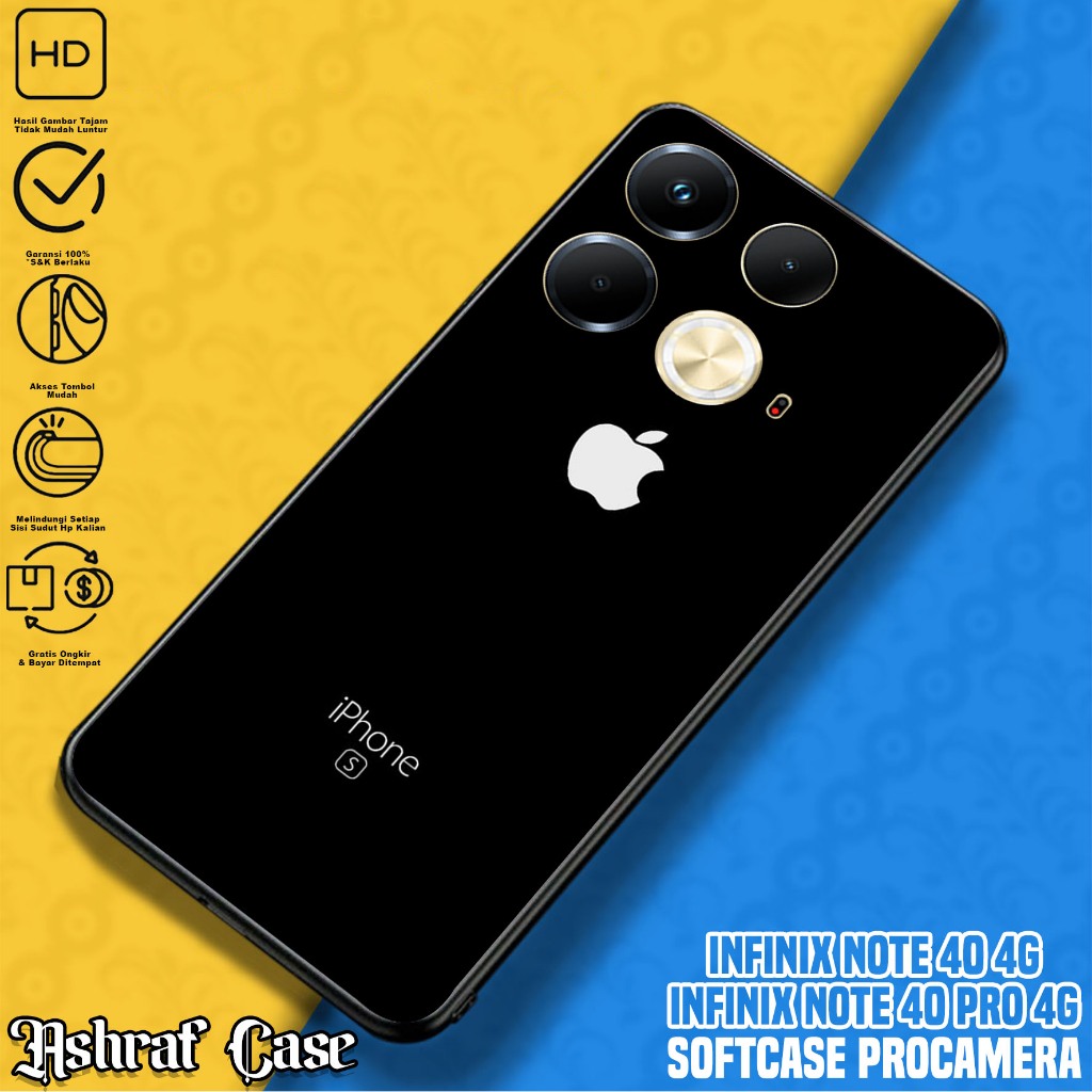 Case Infinix Note 40 - Casing Hp Infinix Note 40 Terbaru Motif BRAND - Silikon Hp Infinix Note 40 - 