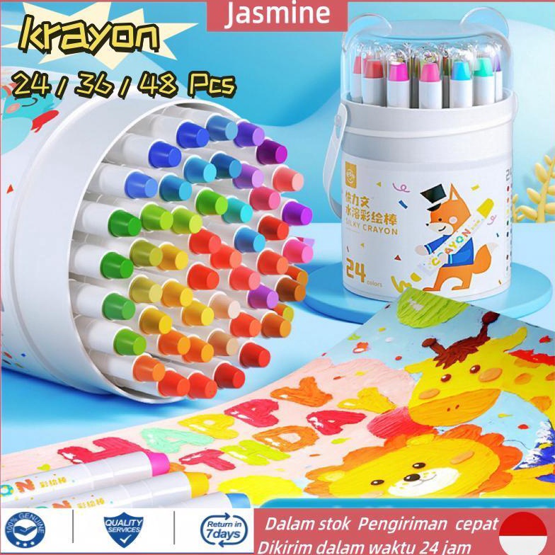 

KODE G42U Free BrushCrayon Putar Washable 3648 Color Crayon For Kids Tidak Beracun yang Dapat Dicuci Seni Gambar Pastel Minyak Crayon Tidak Kotor Ditangan Washable Non Toxic Krayon Anakanak