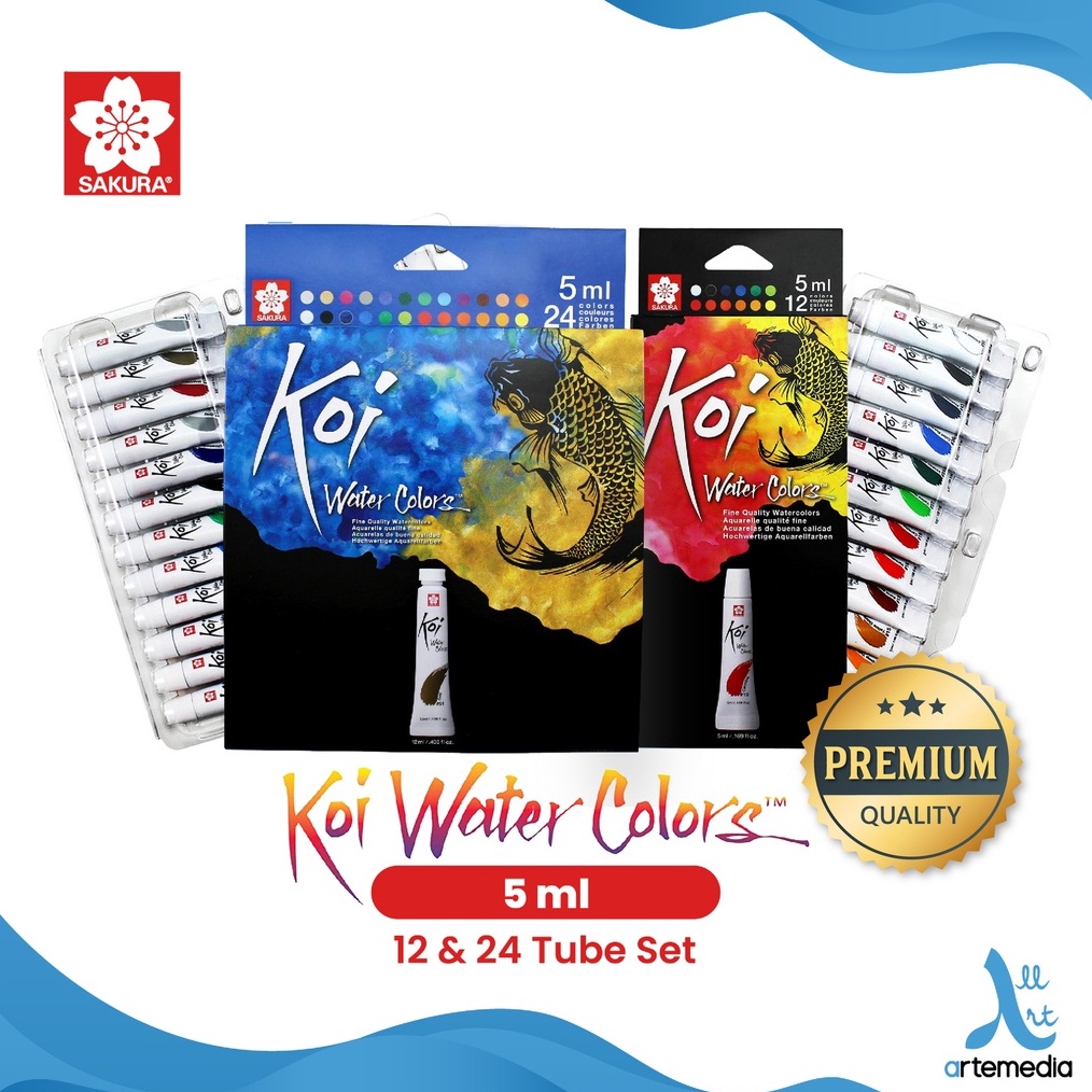 

KODE U12B Sakura Koi Watercolor Tube 5ml Set Cat Air