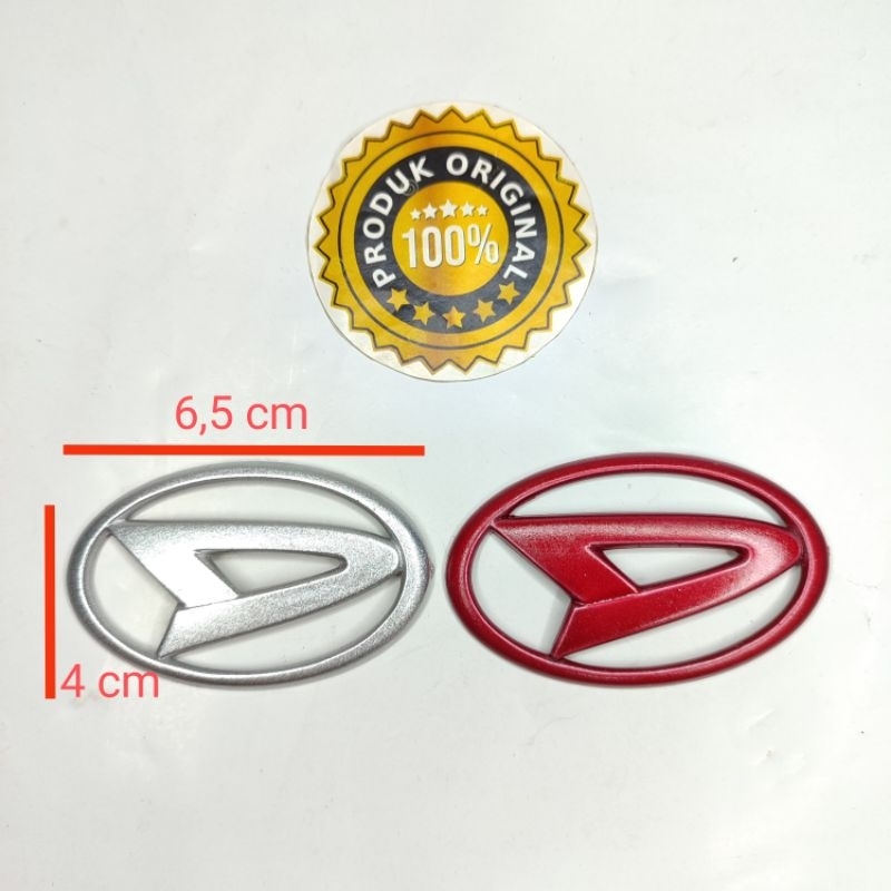 emblem logo stir mobil daihatsu terios xenia ayla rocky original