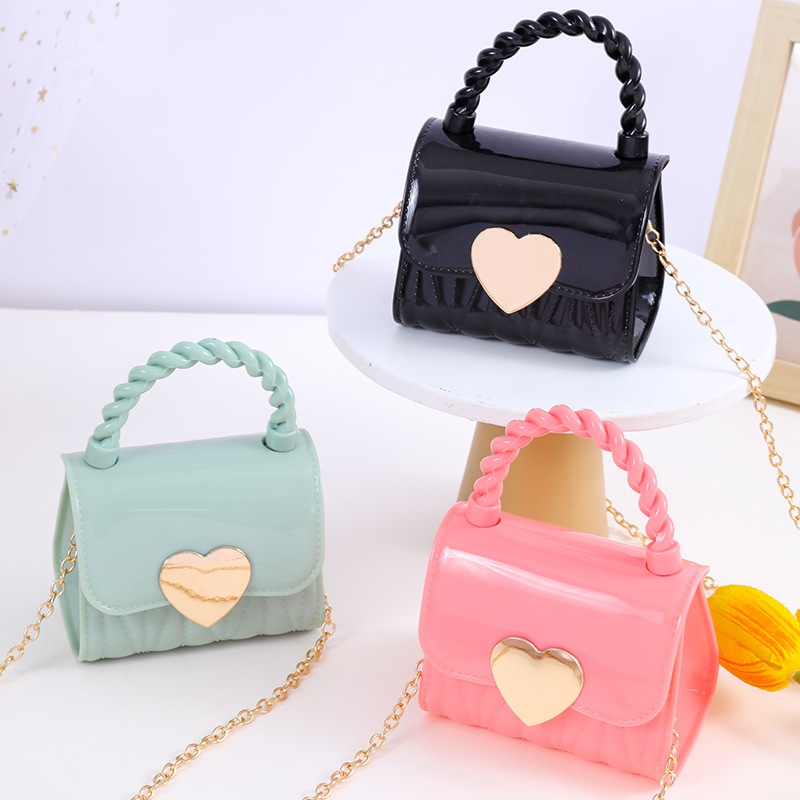 NEW TAS SELEMPANG MINI JELLY ANAK DAN REMAJA MOTIF LOVE HEART LUCU TAS WANITA JELLY BAG
