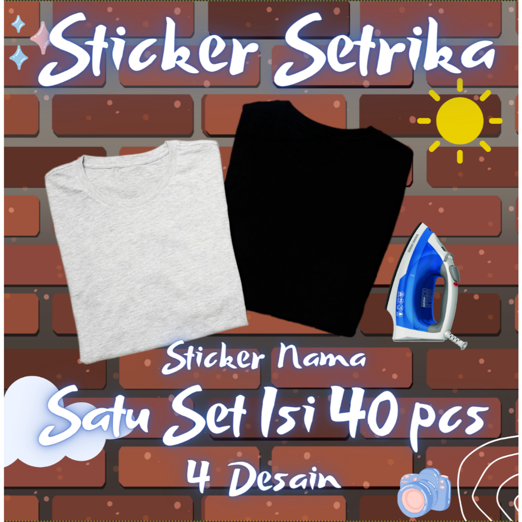 

Spiderman series----Stiker kain kaos baju setrika Label nama sablon empat desain dapet 40 pcs