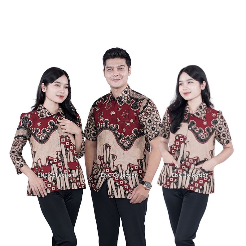 Blouse Batik Paradise – Batik Couple -  Batik Wanita – Kemeja - Atasan Modern – Batik - Hem Batik Pr