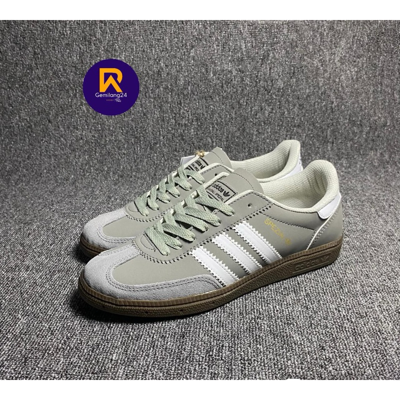 Sepatu Casual Adidas Handball Spezial abu abu kualitas 100% BNIB sepatu casual adidas sepatu pria da