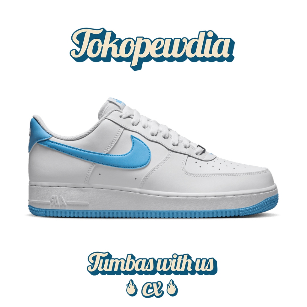 Nike Air Force 1 Low White Aquarius Blue