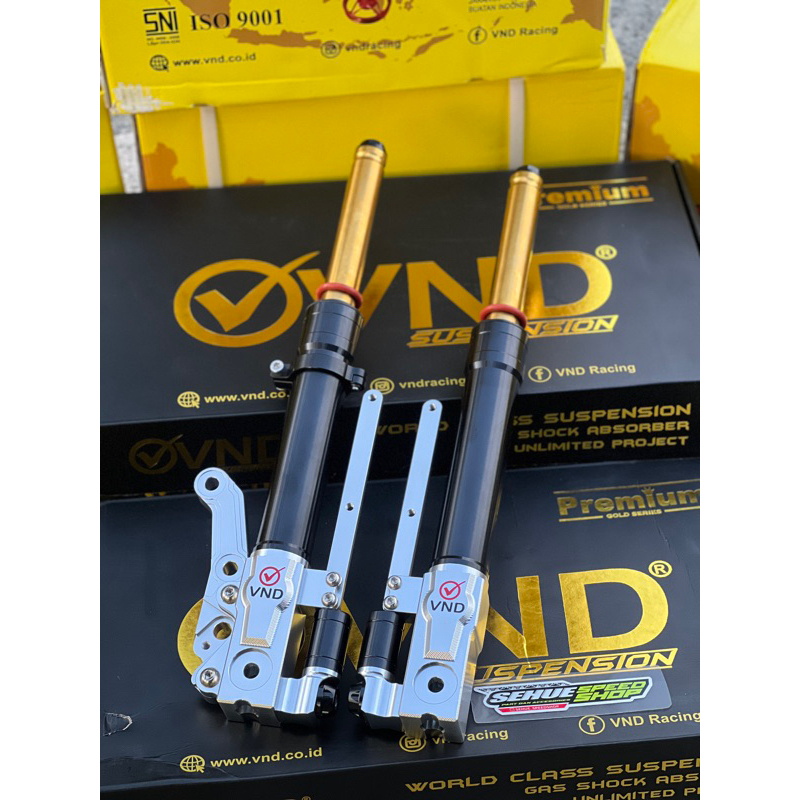 Shock depan vnd ak111 as gold aerox new / old