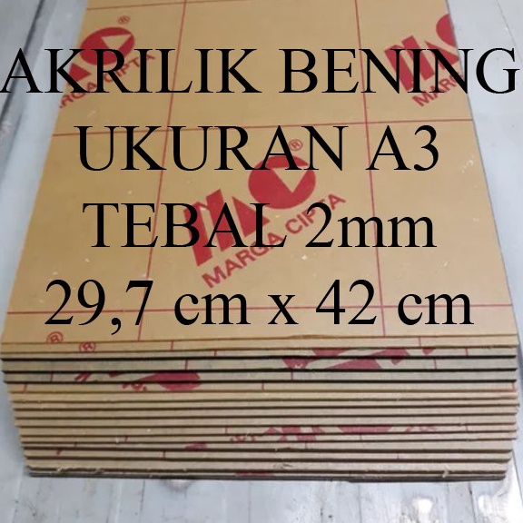 

Penawaran khusus Lembaran Akrilik Marga Cipta A3 2mm