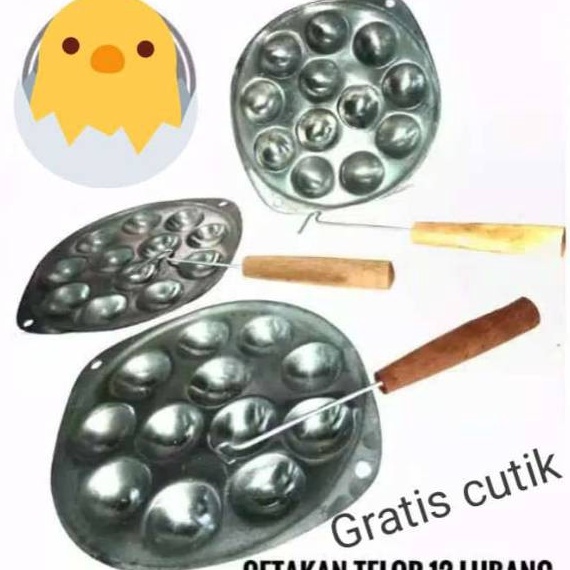 KI3 Hello  1 PC FREE CUTIK ORI Cetakan Telur Puyuh 12 LUBANG Kue Cubit Takoyaki Maklor PALING MURAH