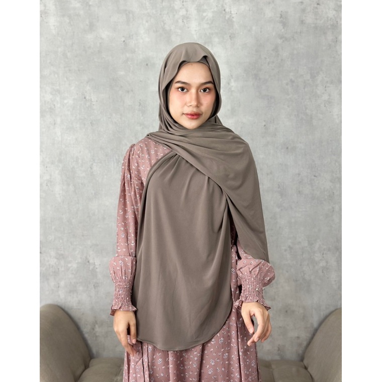 KODE M85X Sissy Hijab Pasmina Oval Inner Leher Jersey JUMBO