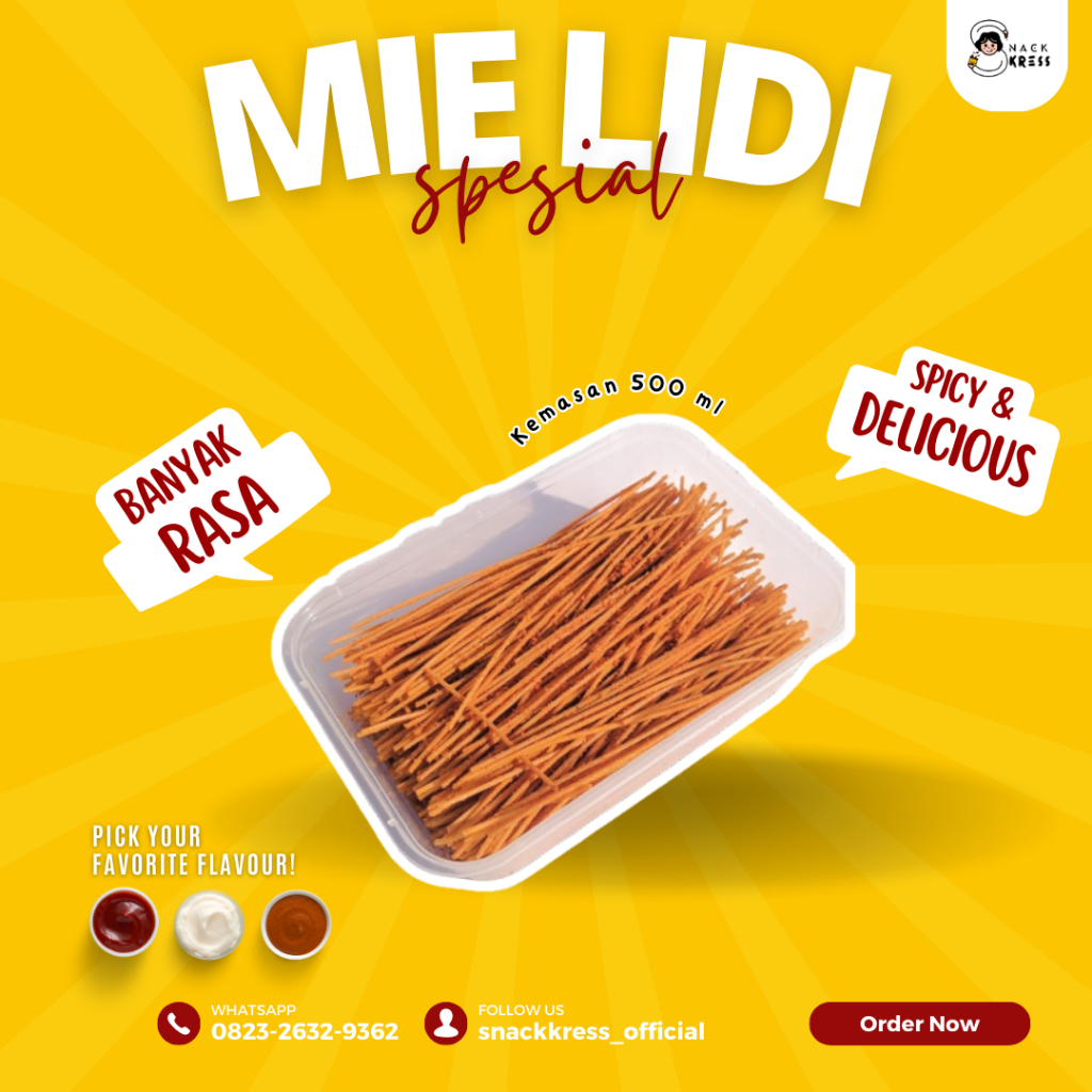 

Mie Lidi Pedas Daun Jeruk 500 ml