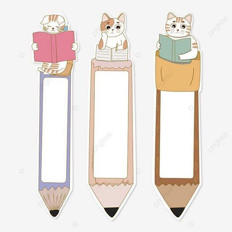 

Pembatas Buku Bookmark Motif Variasi Kucing Lucu