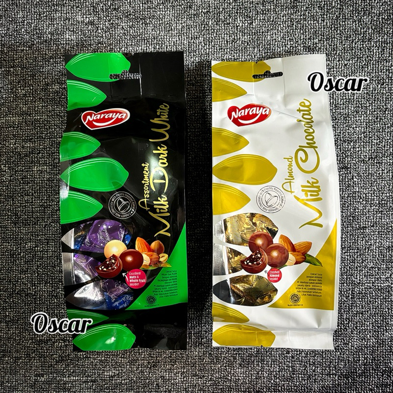 

Coklat Naraya Almond 200g bag chocolate import halal cokelat